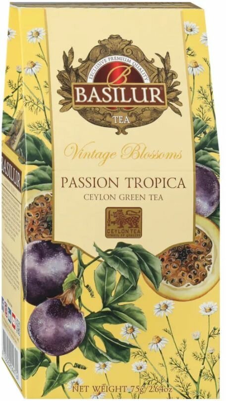 Зеленый чай Basilur Passion Tropica, 75 гр