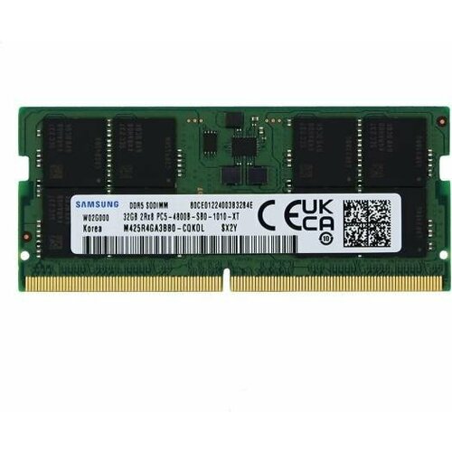 Samsung Electronics Память оперативная/ Samsung DDR5 32GB SODIMM 4800MHz 2Rx8, 1.1V