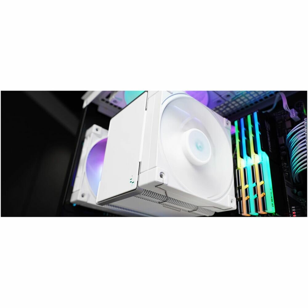 Кулер для процессора DEEPCOOL AK500 WH LGA20XX/1700/1200/115X/AM5/AM4 (9шт/кор, TDP 240W, PWM, Fan 120mm, 5 тепл. Трубок, Copper Base, белый) RET (AK500 WH) - фото №3