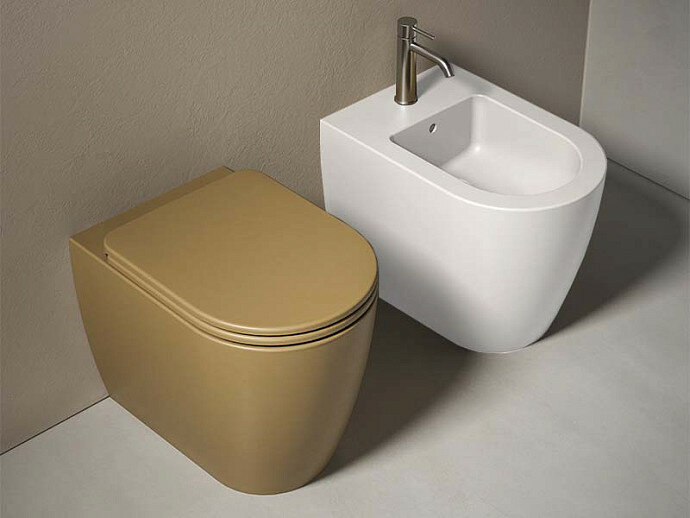 фото Биде напольное HATRIA FUTURA Y9B701, белый глянцевый