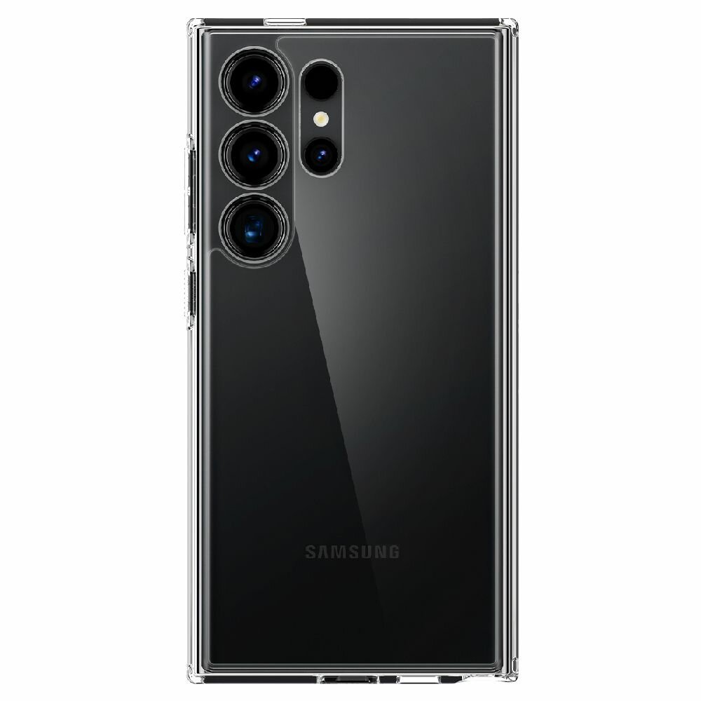 Чехол Spigen на Samsung Galaxy S24 Ultra (ACS07292) Ultra Hybrid / Спиген чехол для Галакси С24 Ультра накладка, противоударный, с защитой камеры, прозрачный — фото 1