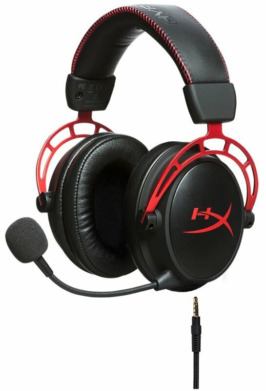 Игровая гарнитура HyperX Cloud Alpha Red (mini-jack 3.5 мм, блок управления, 50 мм, 4P5L1AB#UUF/HX-HSCA-RD)