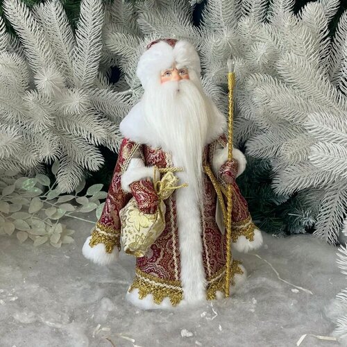 Изображение товара АртМороз Дед мороз русский 33см, новогодняя игрушка под ёлку, авторская кукла ручной работы