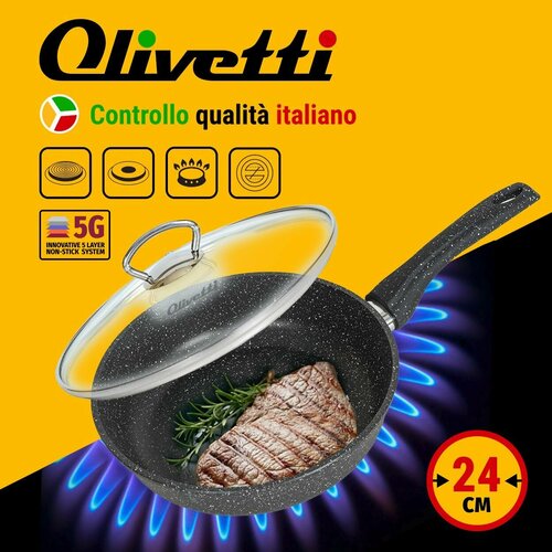 Сковорода с крышкой Olivetti FP124L