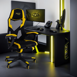Игровое кресло COMIRON GAME-17 Ninja Желтый - изображение