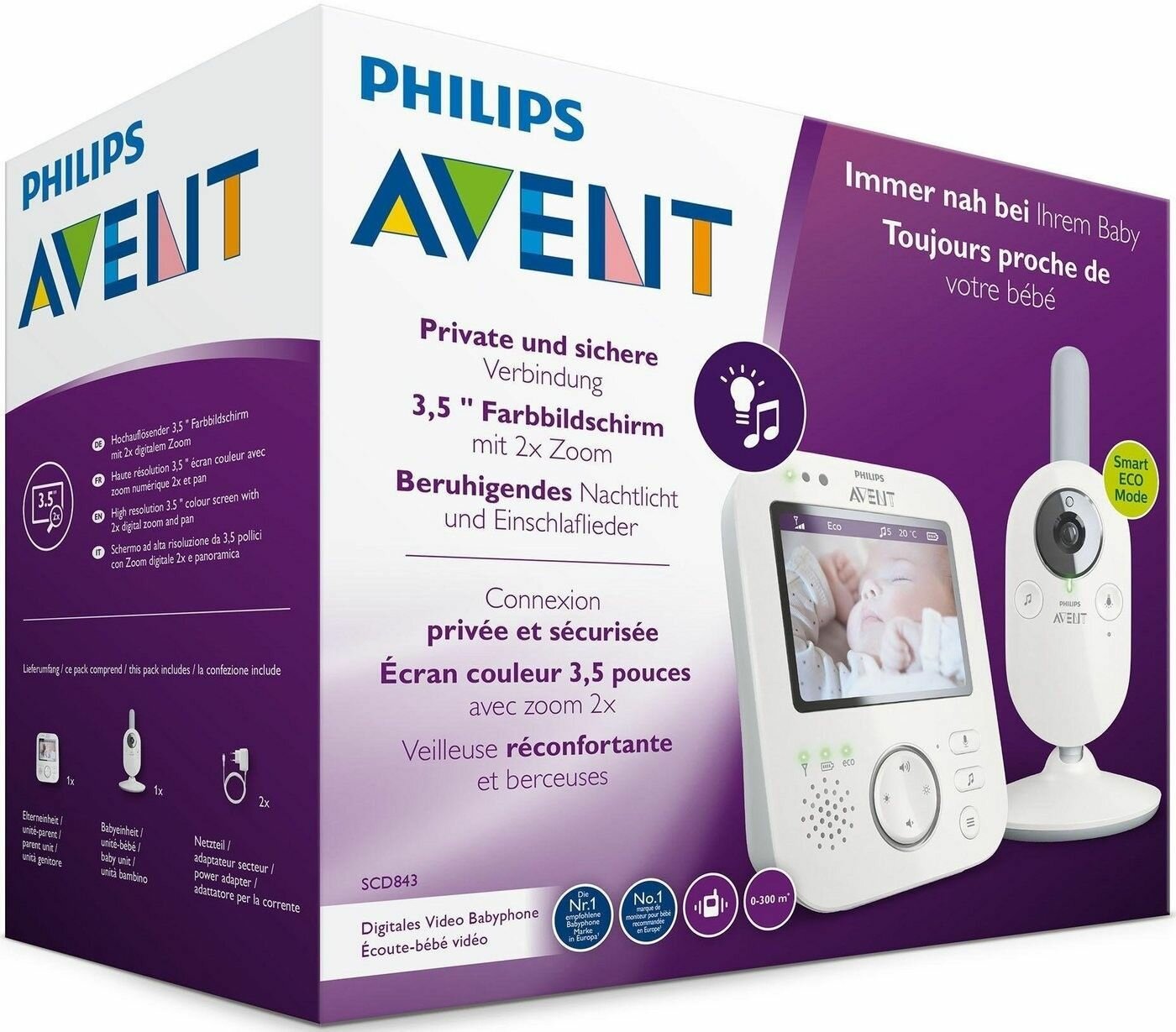 Видеоняня Philips Avent SCD843 Video-Babyphone