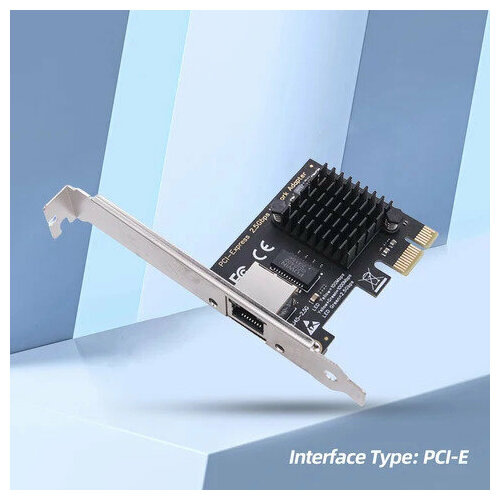 lrec9222ht ethernet адаптер lr link 9222ht intel i350 am2 двойной порт rj45 сетевая карта pci ex1 10 100 1000 мбит с 302472 Сетевая карта Realtek RTL8125BG, 2.5Gb, RJ-45