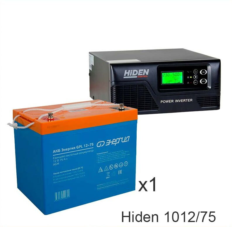 ИБП Hiden Control HPS20-1012 + Энергия GPL 12–75