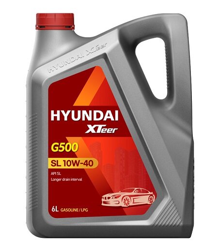 Синтетическое моторное масло HYUNDAI XTeer Gasoline G500 10W-40, 6 л, 1 шт.