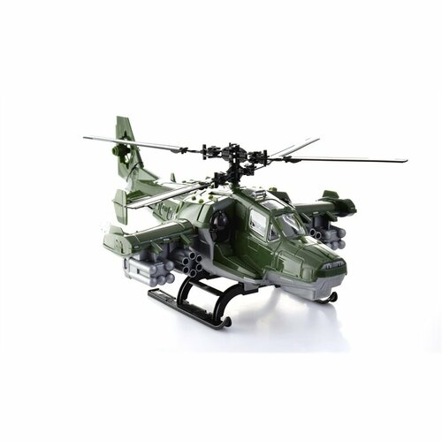 Вертолет Нордпласт Военный, зеленый, 40 см (247)