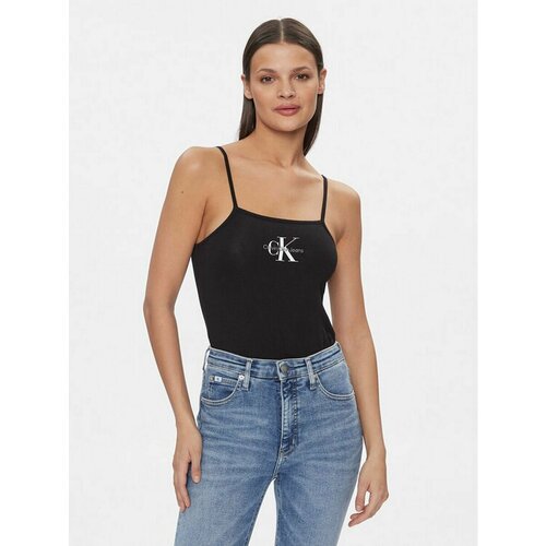 Боди Calvin Klein Jeans, размер XXXL [INT], черный боди calvin klein размер xl [int] черный