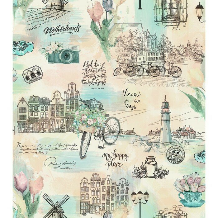 Обои бумажные  Гомельобои  Винсент 51  0 53х10 05м  обои для стен  двухслойные