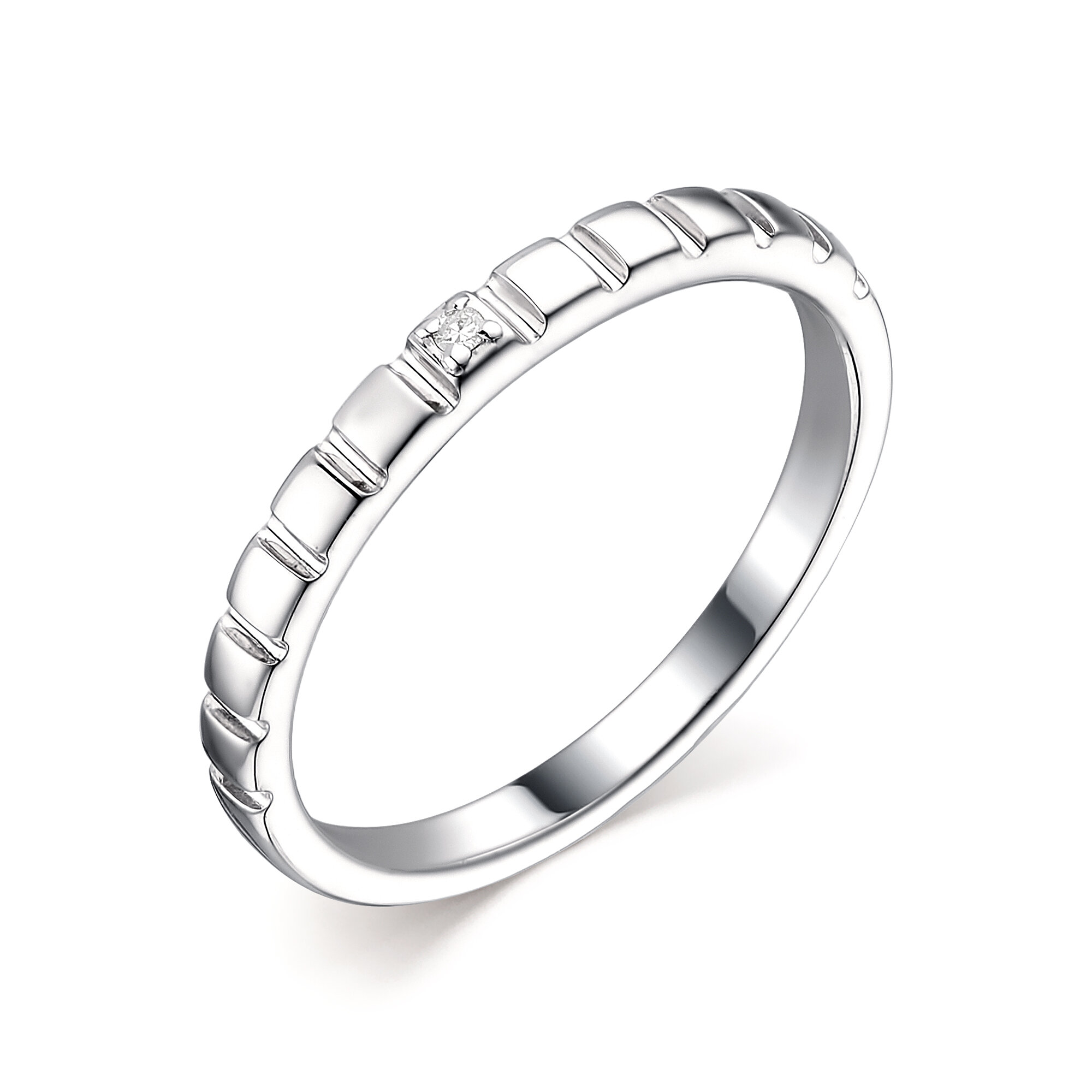 Кольцо Diamant online, серебро, 925 проба, бриллиант