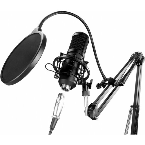 Микрофон проводной Оклик SM-600G 25м черный 499800₽