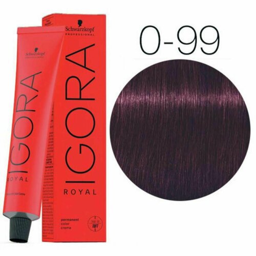 Schwarzkopf Igora Royal - 0-99 Фиолетовый микстон Стойкая крем-краска для волос 60 мл