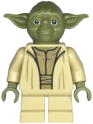 Минифигурка Lego Yoda - Olive Green, Open Robe with Small Creases sw1288