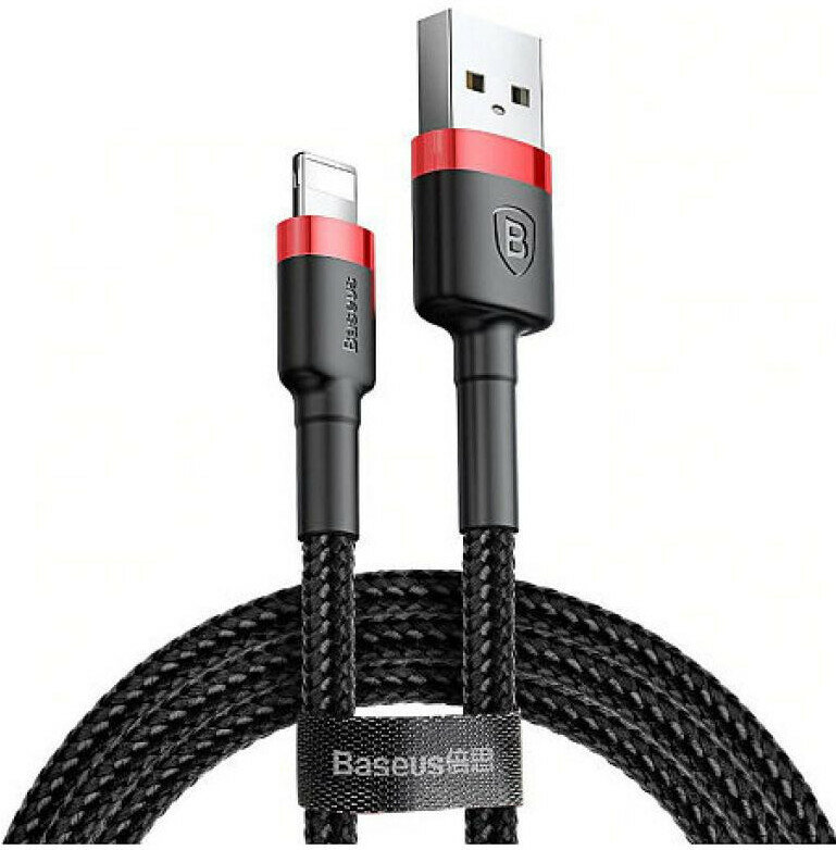 Кабель для мобильной техники Baseus Cafule Cable CALKLF-A19 Lightning 2.4A 50cm, Black (черный)