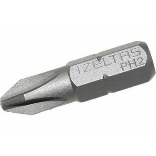 Бита с профилем Phillips крест PH2 длина 25 мм хвостовик С63 мм IZELTAS 482021000214000000557 147₽
