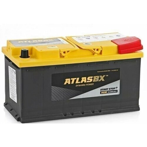 Аккумулятор автомобильный ATLAS AGM SA 60520 105Ah 950A ОП (393x175x190) L6 393x175x190