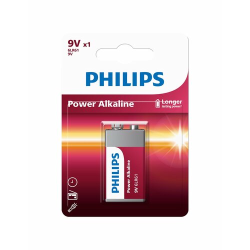 Батарейка 6LR61 крона (PHILIPS) (1шт.) Power