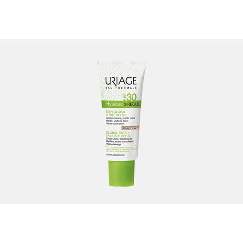 Универсальный тональный уход spf 30 hyseac 3-regul global tinted skin-care spf 30 uriage hyseac global skincare