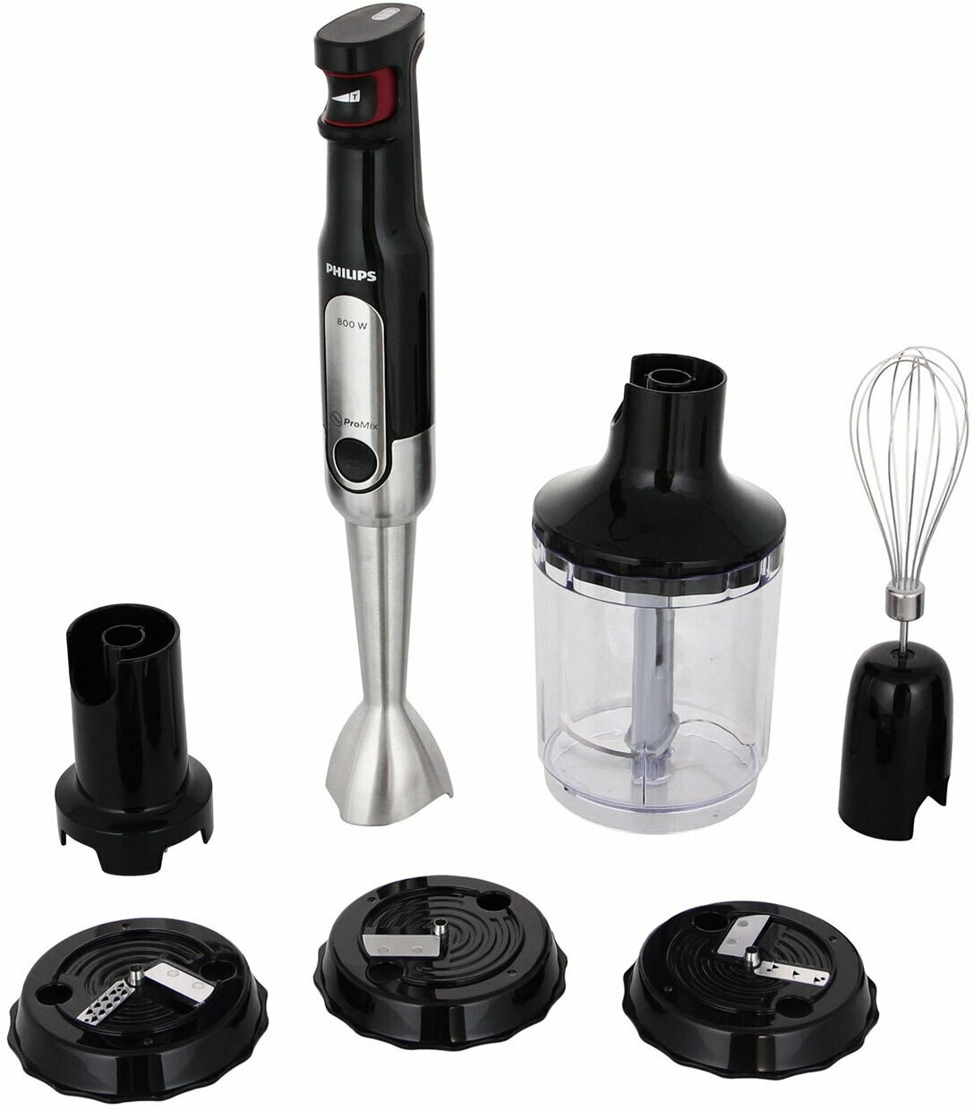 Погружной блендер Philips Viva Collection HR2657/90, 800Вт, пластик/металл, черный — фото 1