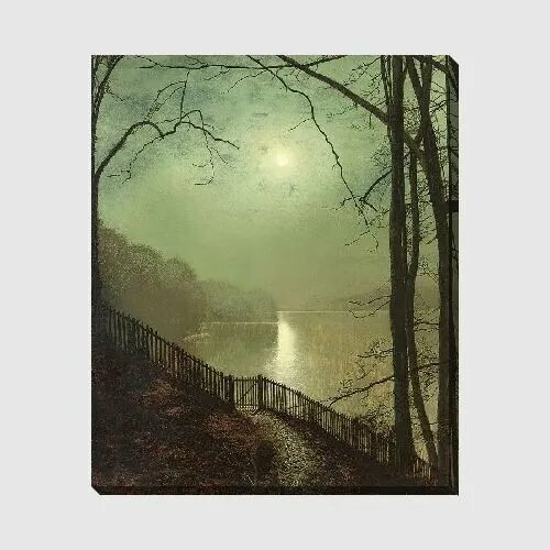 Картина на холсте Озеро в лунном свете Гримшоу Джон 5061 с 2130₽