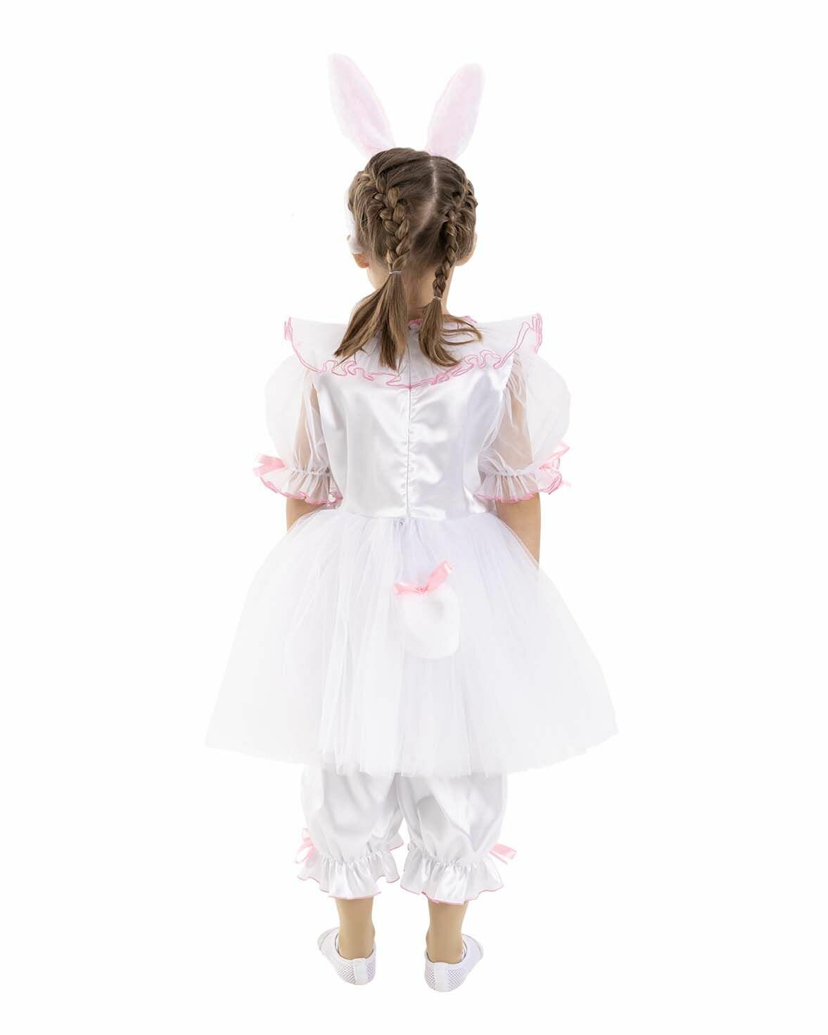 Детский карнавальный костюм Мисс Зайка на рост 116-122 (размер 30) — фото 1
