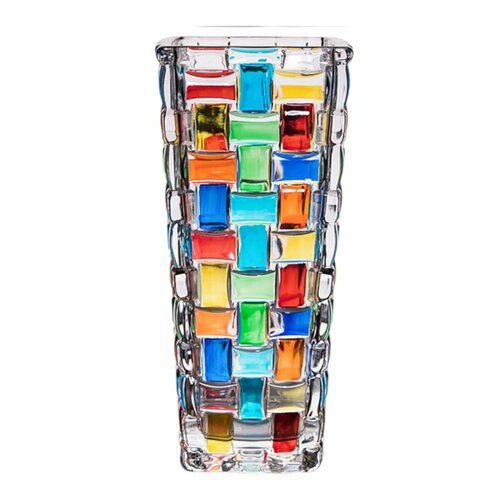 Цветная ваза стеклянная 600 мл 1492₽