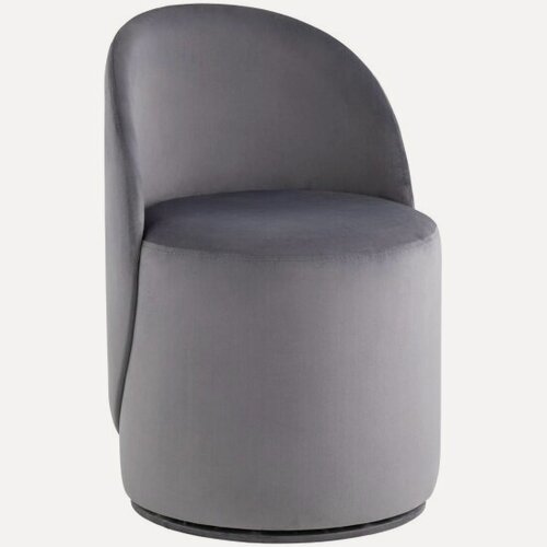 Изображение товара Пуф Stool Group Loreen вращающийся велюр серый