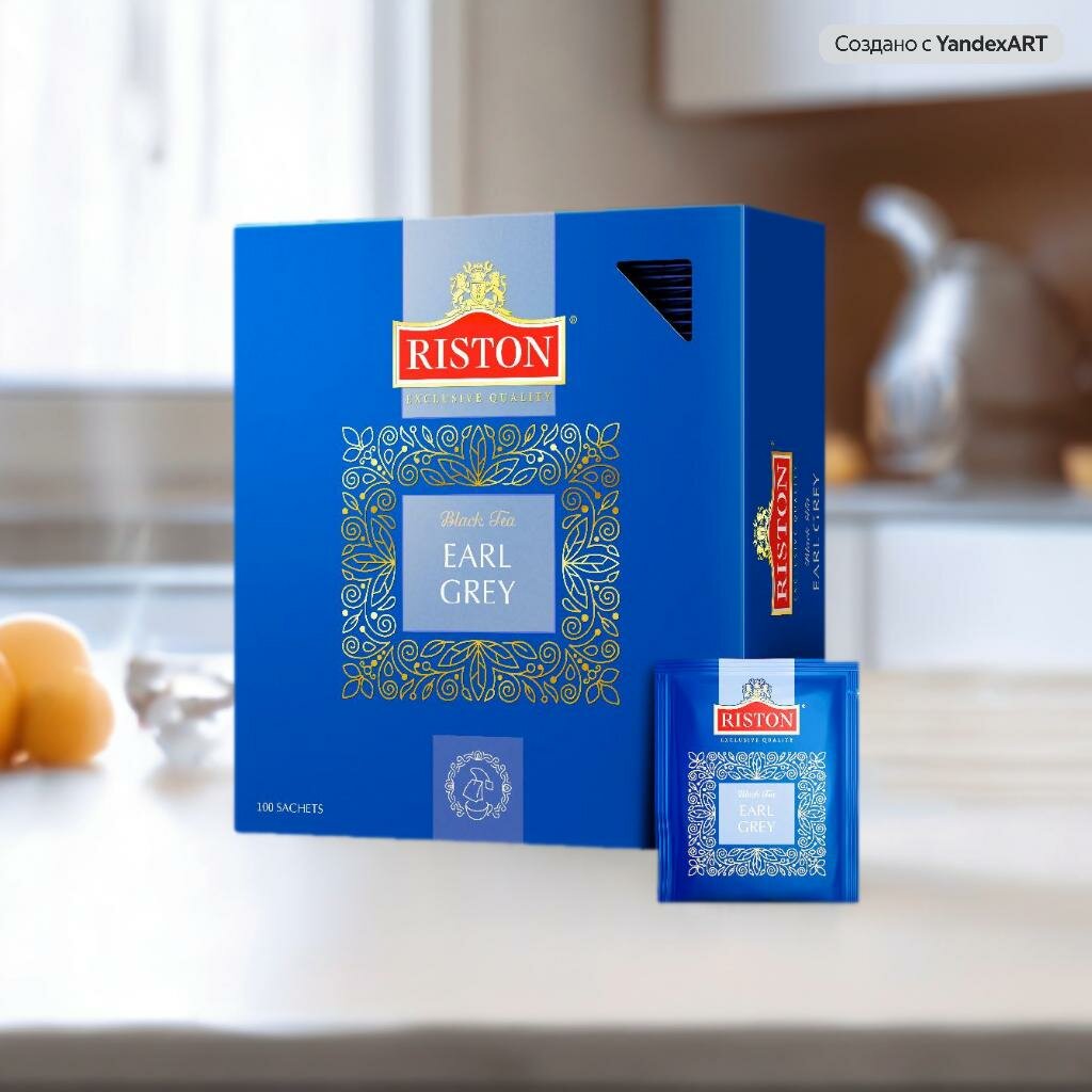 Чай черный Riston Earl Grey 100 x 2 г - фото №5