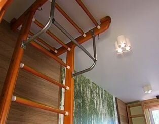 Турник Kemfer Frame, металлический, для деревянных спортивных комплексов, бежевый — фото 1