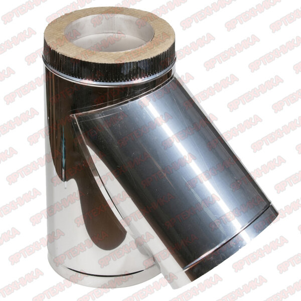 Тройник-сэндвич 135° d120х200мм (430/05мм+оцинк) Ferrum