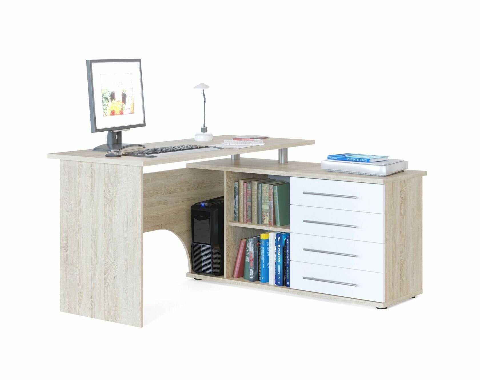 Компьютерный стол КСТ-109П 140х127х75 см