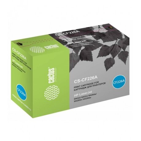 Тонер Картридж Cactus CS-CF226A черный для HP LJ M402d/M402n/M426dw/M426fdn/M426fdw (3100стр.)