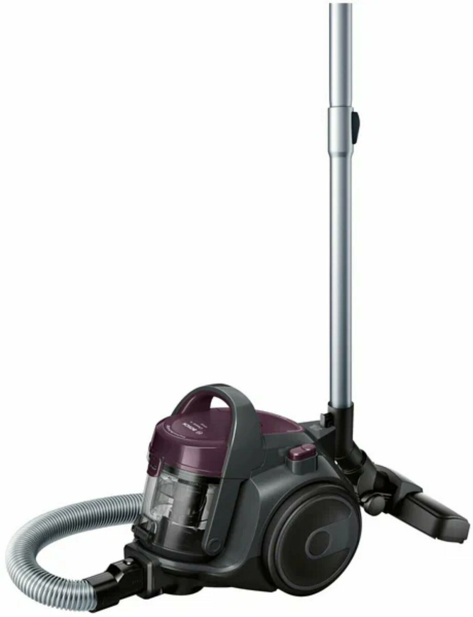 Пылесос Bosch BGC05AAA1 напольный безмешковый, с системой HEPA H12, 700 Вт, фиолетовый, с телескопической трубой. — фото 1