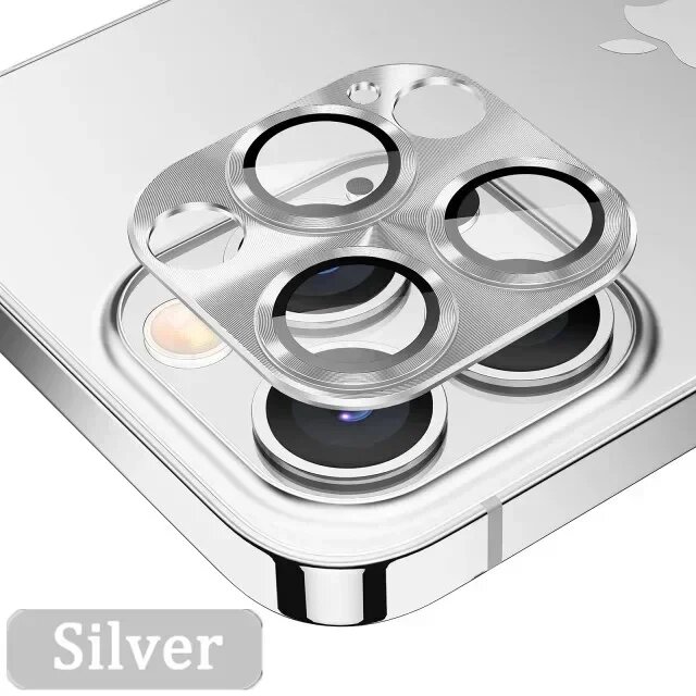 Защита камеры iPhone 14/14 Plus, серебряная