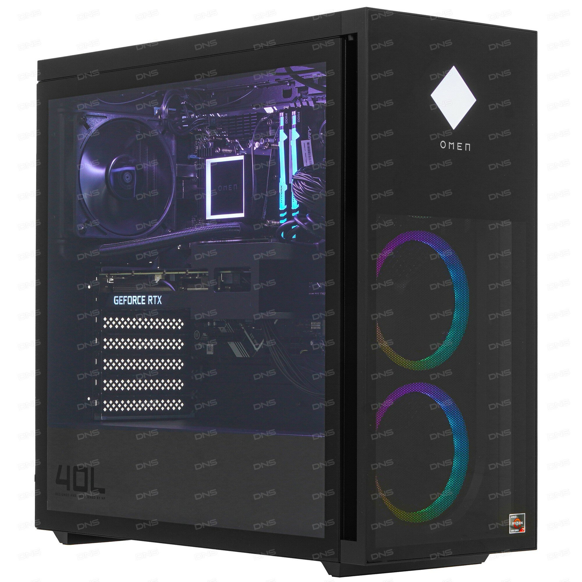 Системный блок HP Omen GT21-0018ur (0.00 / Ryzen 7 5800X 3800MHz/ 16384Mb/ SSD / NVIDIA GeForce® RTX 3060Ti 8192Mb) Free DOS [5D444EA] - фото №1