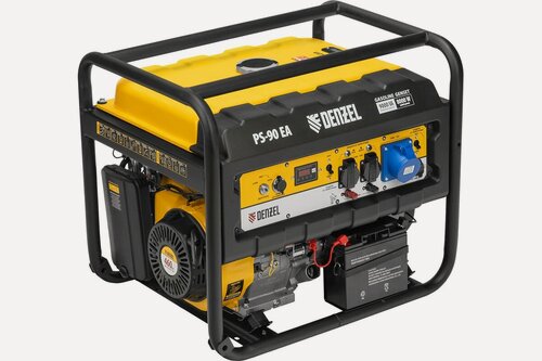 Изображение товара Генератор бензиновый Denzel PS 90 EA, 9.0 кВт, 230В, 25 л, коннектор автоматики, электростартер