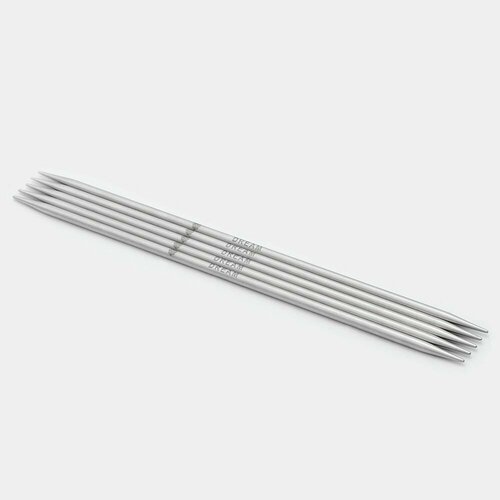 фото Спицы чулочные knit pro mindful 4 мм, 20 см, нержавеющая сталь, серебристый, 5 шт (knpr.36028)