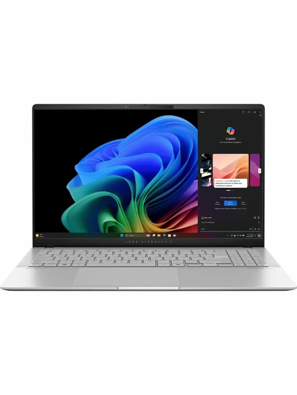 Ноутбук Asus Vivobook S5507QA-MA078W (90NB14Q2-M007X0) 15.6"/X Elite X1E 78 100/32/1TB/W11H/серебро