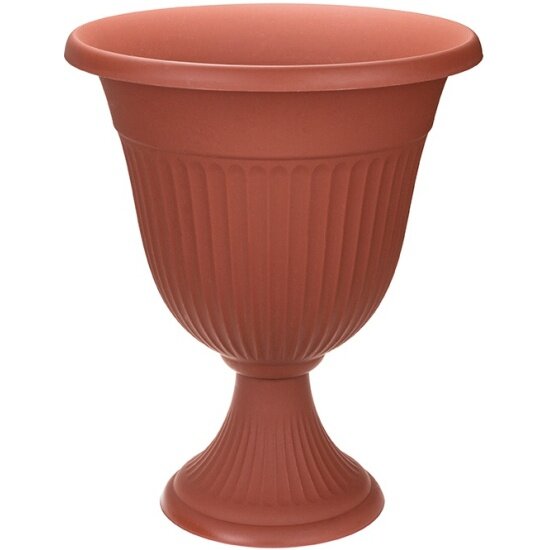 Кашпо -вазон Idea ливия D350мм 125л высокий М 3203 Терракотовый