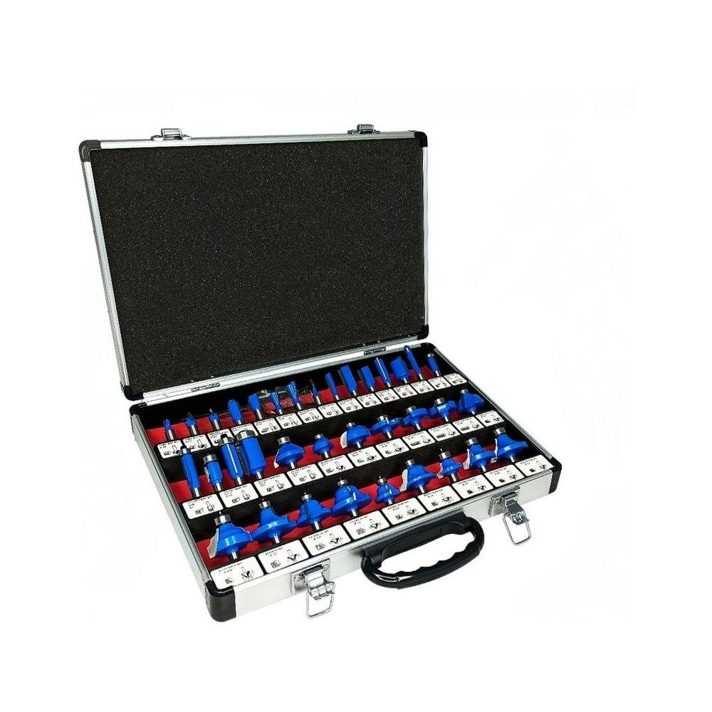 Набор твердосплавных фрез по дереву 35 шт vertextools 05-05-0535