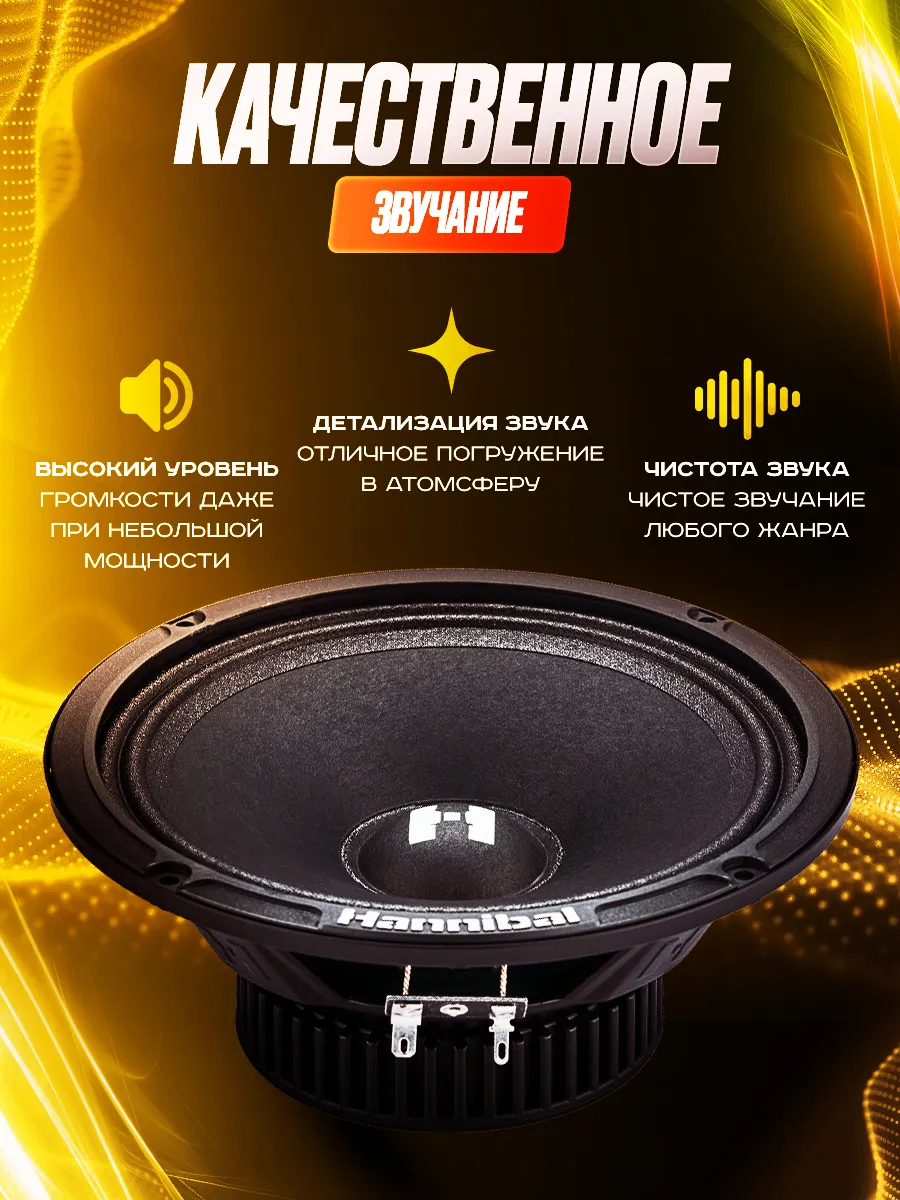 Автомобильные динамики DEAF BONCE Hannibal HM-6E PRO Alphard, 16,5 см, 2шт — фото 1