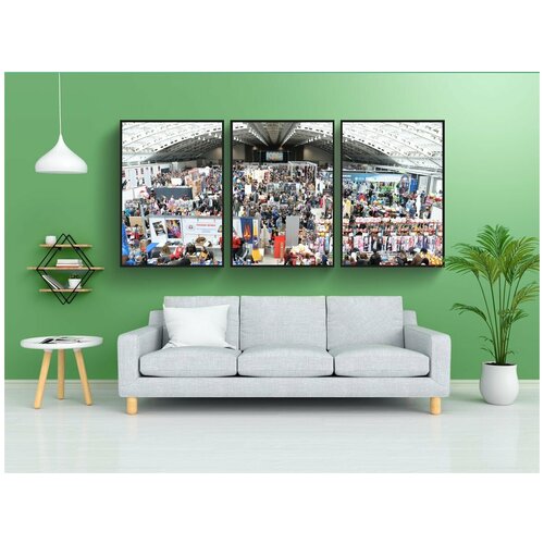 фото Набор модулных постеров для интерьера "комический довод, соглашение, центр" 60x90 см. в тубусе, без рамки lotsprints