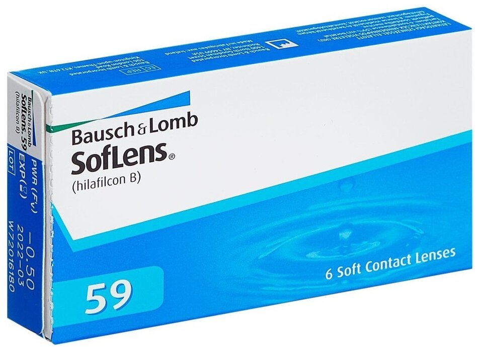 Контактные линзы плановой замены soflens 59 6 шт 8,6, -3,50 bausch+lomb Bausch & Lomb - фото №18