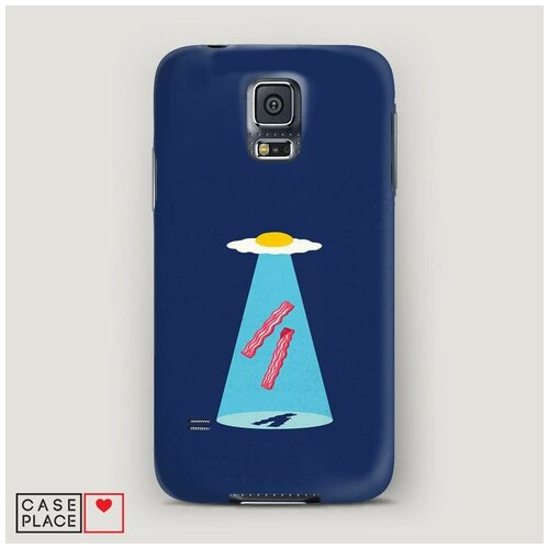 фото Чехол пластиковый samsung galaxy s5 нло яичница с беконом case place