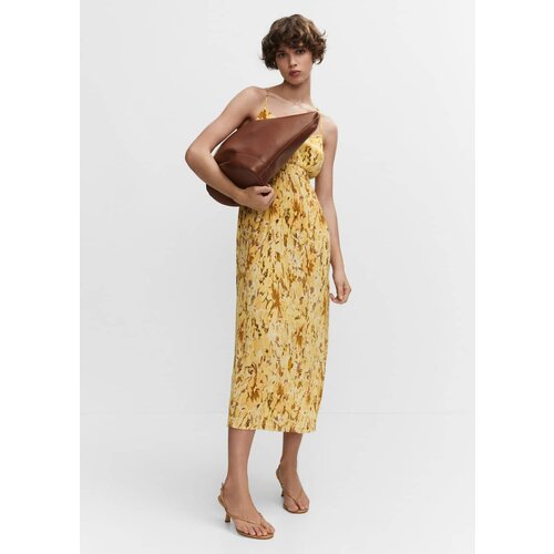 Платье MANGO, размер 36, желтый