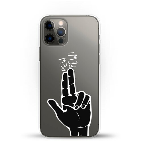 фото Силиконовый чехол pew-pew на apple iphone 12 pro max andy & paul