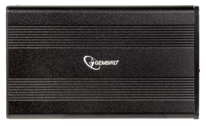 Внешний корпус 2.5" Gembird EE2-U2S-5-S, черный, USB 2.0, SATA, металл